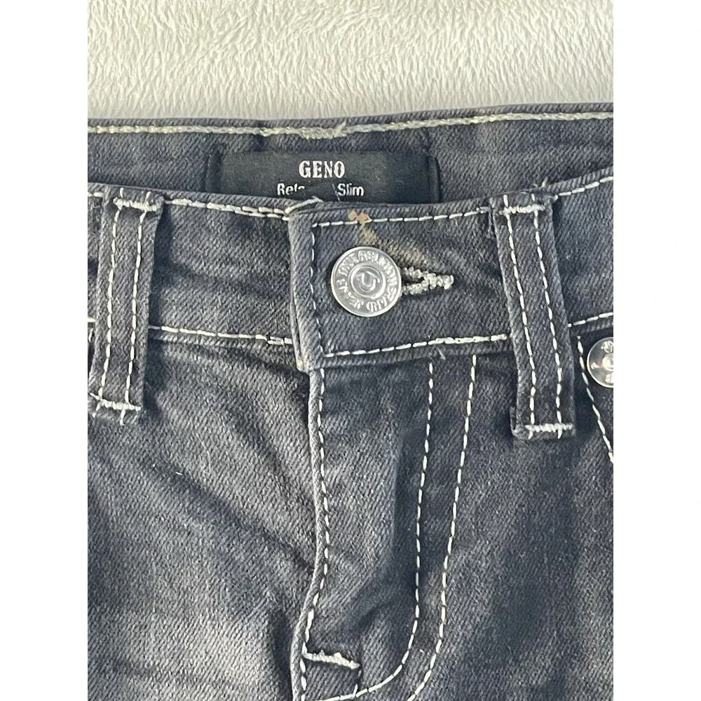 True Religion Geno Relaxed Slim Black Fade/Dark Gray Jeans